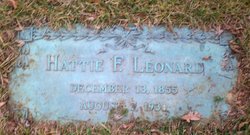 Hattie F. <I>Younglove</I> Leonard 