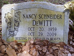 Nancy <I>Schneider</I> DeWitt 