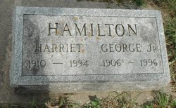 Harriett Elizabeth <I>Wooley</I> Hamilton 