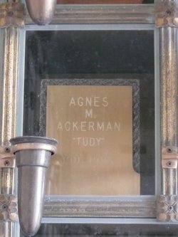 Agnes Martha <I>Smuda</I> Ackerman 