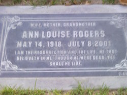 Ann Louise <I>Burgner</I> Rogers 