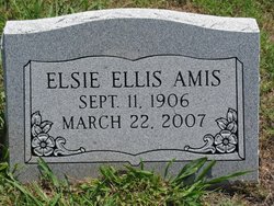 Elsie Mae <I>Ellis</I> Amis 