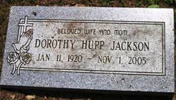 Dorothy Elizabeth <I>Hupp</I> Jackson 