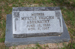 Myrtle <I>Vaughn</I> Abernathy 