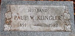 Paul W Klingler 