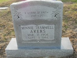 Minnie <I>Trammell</I> Akers 