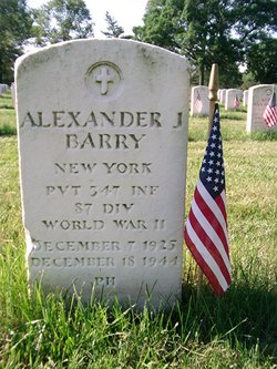 PVT Alexander J Barry Jr.