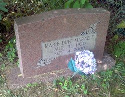 Mary Marie <I>Duff</I> Marable 