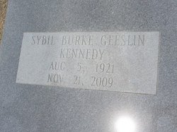 Sybil Geeslin <I>Burke</I> Kennedy 