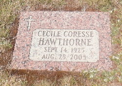 Cecile Coresse <I>Legros</I> Hawthorne 
