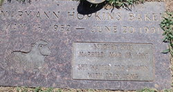 Mary Ann <I>Hopkins</I> Baker 