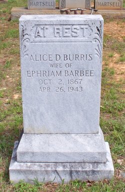 Alice D. <I>Burris</I> Barbee 
