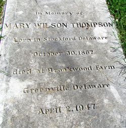 Mary <I>Wilson</I> Thompson 