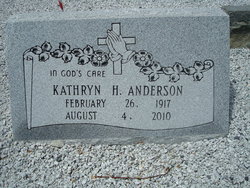 Kathryn <I>Hurt</I> Anderson 