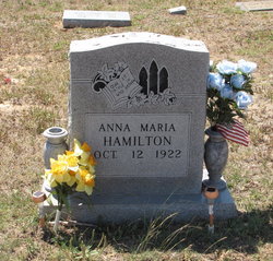 Anna Marie <I>Kapp</I> Hamilton 