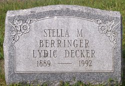 Stella M <I>Berringer</I> Decker 