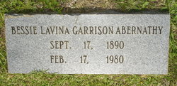 Bessie Lavina <I>Garrison</I> Abernathy 
