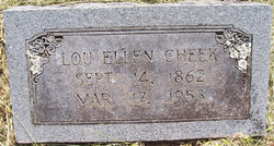 Lou Ellen <I>Brown</I> Cheek 