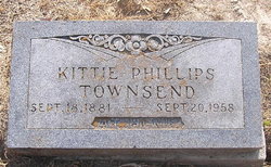 Elva Kate “Kittie” <I>Phillips</I> Townsend 