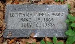 Letitia Austin <I>Saunders</I> Ward 