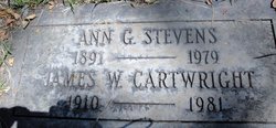 Ann G. <I>Stevens</I> Cartwright 