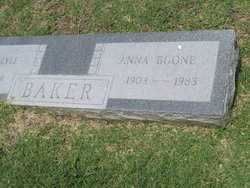 Martha Anna <I>Boone</I> Baker 
