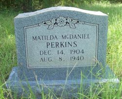 Matilda <I>McDaniel</I> Perkins 