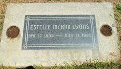 Estelle <I>McKim</I> Lyons 