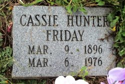 Cassie <I>Hunter</I> Friday 
