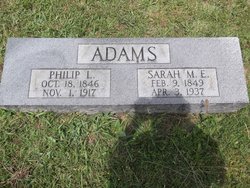 Sarah M. E. <I>Needham</I> Adams 