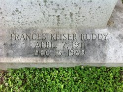 Frances <I>Keiser</I> Ruddy 
