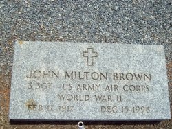 Sgt John Milton Brown 