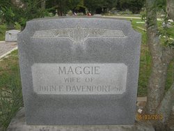 Maggie Mildred <I>Hudspeth</I> Davenport 
