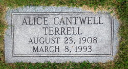 Alice <I>Cantwell</I> Terrell 