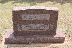 Julia <I>Barker</I> Baker 