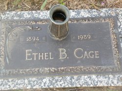 Ethel Blanche <I>Moore</I> Cage 