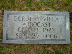 Dorothy Louise “Dee” <I>Villa</I> Arbogast 