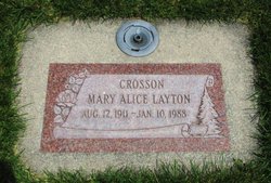Mary Alice <I>Layton</I> Crosson 