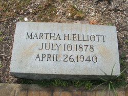 Martha Elizabeth <I>Hall</I> Elliott 