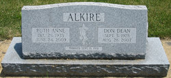 Ruth Anne <I>Bystrom</I> Alkire 