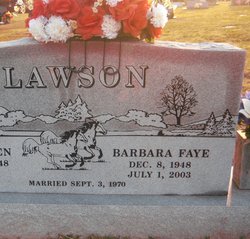 Barbara Faye <I>Sanders</I> Lawson 
