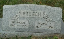 Ida <I>Rogers</I> Brewen 