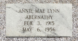 Annie Mae Lynn <I>Tootle</I> Abernathy 