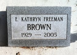Eldora Kathryn <I>Freeman</I> Brown 