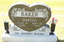Martha <I>Miller</I> Baker 