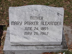 Mary <I>Parker</I> Alexander 