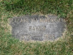 Elizabeth L. <I>Markham</I> Baker 