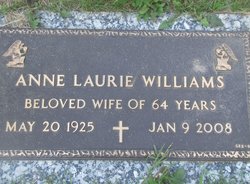 Anne Laurie <I>Brown</I> Williams 
