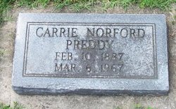 Carrie Lee <I>Norford</I> Preddy 