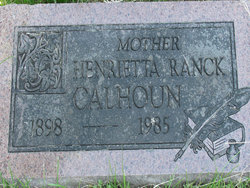 Henrietta A <I>Ranck</I> Calhoun 